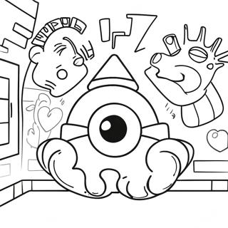 Graffiti Ausmalbild | Graffiti Ausmalbild