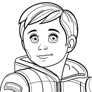 Ryder in Aktion Ausmalbild | Ryder Ausmalbild