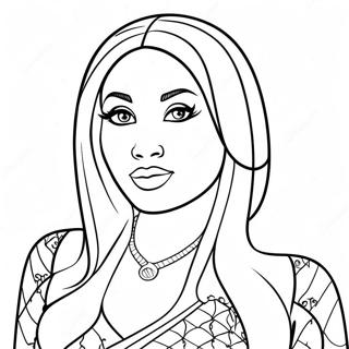 Nicki Minaj Ausmalbild | Nicki Minaj Ausmalbild
