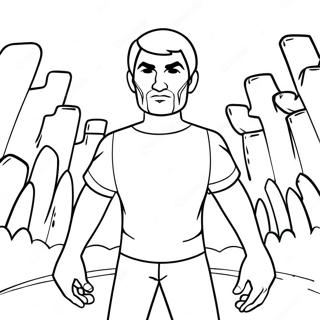 Herobrine Ausmalbild | Herobrine Ausmalbild