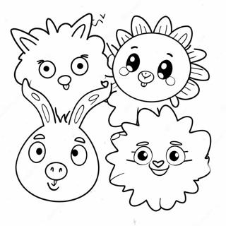 Lustige Tiergesichter Ausmalbild | Lustig Ausmalbild
