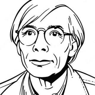 Andy Warhol Ausmalbild | Andy Warhol Ausmalbild