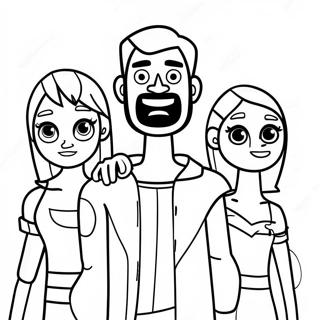 Total Drama Ausmalbild | Total Drama Ausmalbild
