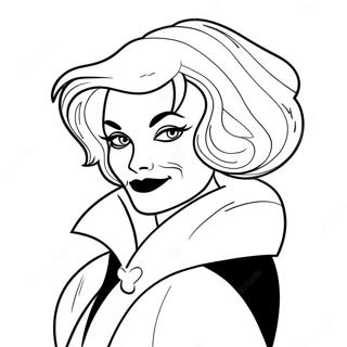 Cruella De Vil Ausmalbild | Cruella Ausmalbild