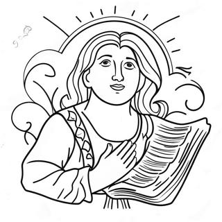 Psalmen Ausmalbild | Psalmen Ausmalbild