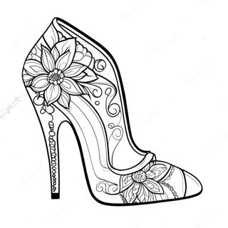 High Heel Schuh Ausmalbild | High Heel Ausmalbild