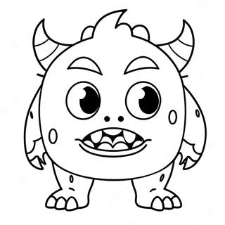 Wütendes Monster Ausmalbild | Wütend Ausmalbild