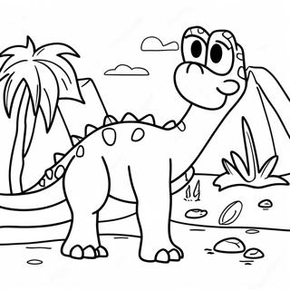 Camp Cretaceous Dinosaurier Abenteuer Ausmalbild | Camp Kreidezeit Ausmalbild