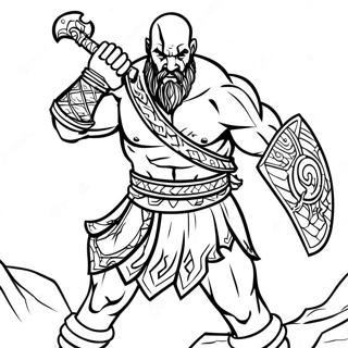 Gott des Krieges Ausmalbild | Gott des Krieges Ausmalbild