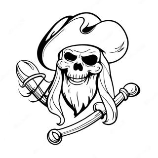 Bukanier Ausmalbild | Piratenschiffe Ausmalbild