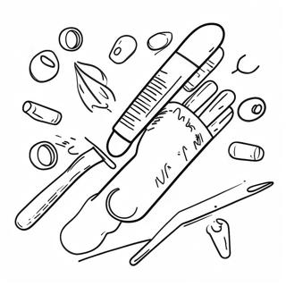 Ausmalbild für Phlebotomie | Phlebotomie Ausmalbild