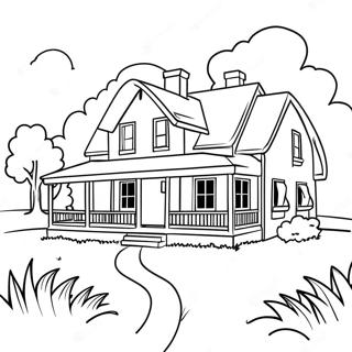 Bauernhaus Ausmalbild | Bauernhaus Ausmalbild