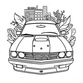 JDM Auto Ausmalbild | JDM Ausmalbild