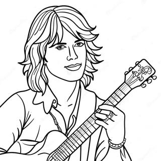 Rockstar Sänger Ausmalbild | Sänger Ausmalbild