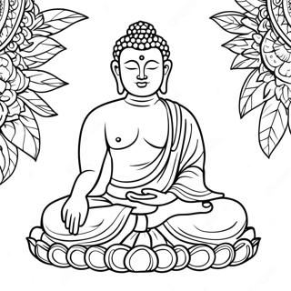 Buddha Ausmalbild | Buddha Ausmalbild