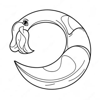 Crescent Moon Ausmalbild | Mondphasen Ausmalbild