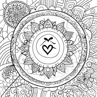 Chakra Symbol Ausmalbild | Chakra Ausmalbild