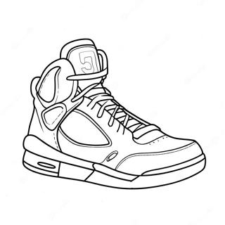 Basketballschuhe Ausmalbild | Basketballschuhe Ausmalbild
