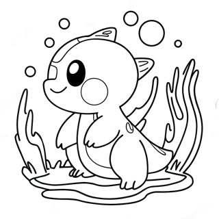 Wasser Typ Pokémon Ausmalbild | Wasser Typ Pokemon Ausmalbild