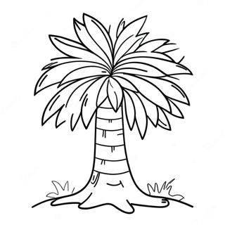 Buntes Chicka Chicka Boom Boom Baum Ausmalbild | Chicka Chicka Boom Boom Ausmalbild