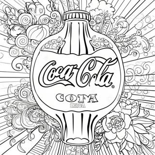 Coca Cola Logo Ausmalbild | Coca Cola Ausmalbild