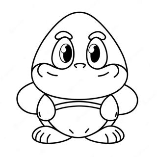 Goomba Ausmalbild | Goomba Ausmalbild