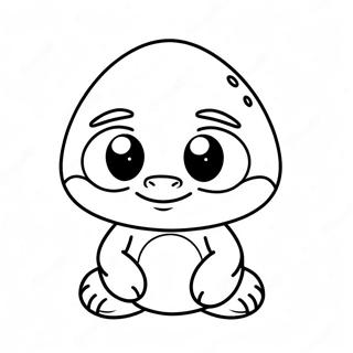 Süßer Goomba mit großen Augen Ausmalbild | Goomba Ausmalbild