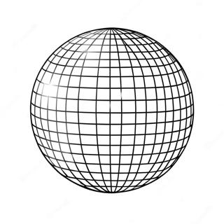 Disco Ball Ausmalbild | Diskokugel Ausmalbild