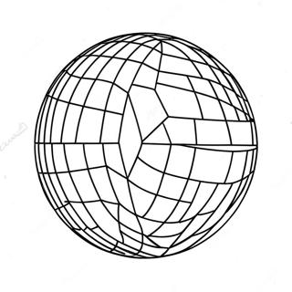 Funkelnde Disco Ball Ausmalbild | Diskokugel Ausmalbild