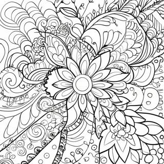 Buntes Ordner Cover Design Ausmalbild | Ordner Cover Ausmalbild