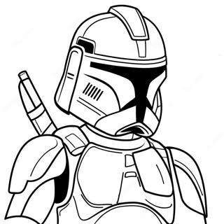 Arc Trooper Klonkrieger Ausmalbild | Arc Trooper Klontruppler Ausmalbild