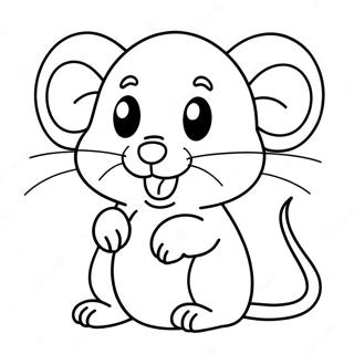 Niedliche Maus Ausmalbild | Maus Ausmalbild