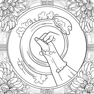 Yom Kippur Symbolisches Ausmalbild | Jom Kippur Ausmalbild