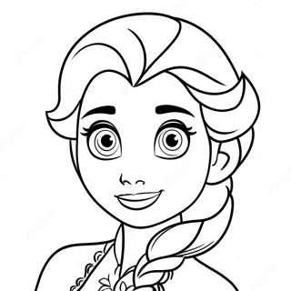 Elsa Frozen 2 Zeig dich Ausmalbild | Elsa Frozen 2 Zeig dich Ausmalbild