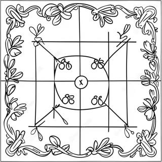 Tic Tac Toe Spielbrett Ausmalbild | Tic Tac Toe Ausmalbild