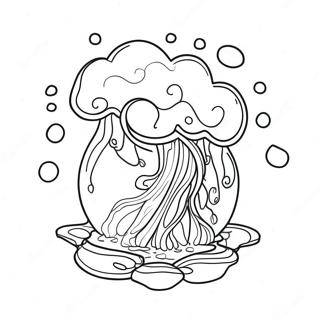 Elementares Wasser Ausmalbild | Elementar Ausmalbild