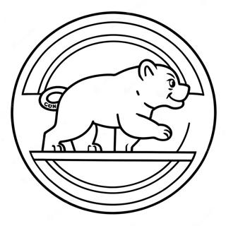 Chicago Cubs Logo Ausmalbild | Chicago Cubs Ausmalbild
