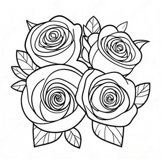 Rosen Ausmalbild | Rosen Ausmalbild