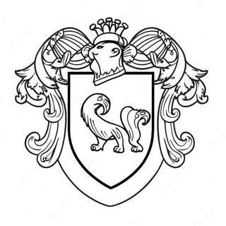Hufflepuff Wappen Ausmalbild | Harry Potter Hufflepuff Ausmalbild