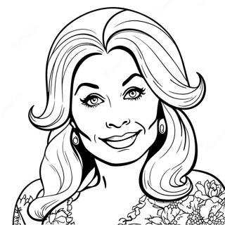 Dolly Parton Ausmalbild | Dolly Parton Ausmalbild
