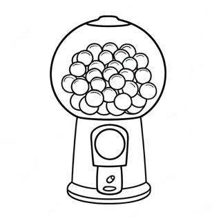 Kaugummiautomat Ausmalbild | Gumball Ausmalbild