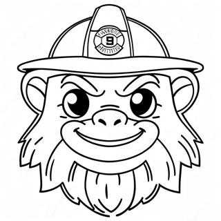 Ohio State Buckeyes Maskottchen Ausmalbild | Ohio Staat Ausmalbild