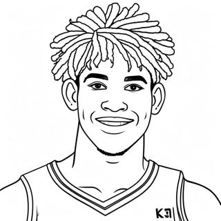 LaMelo Ball Ausmalbild | LaMelo Ball Ausmalbild
