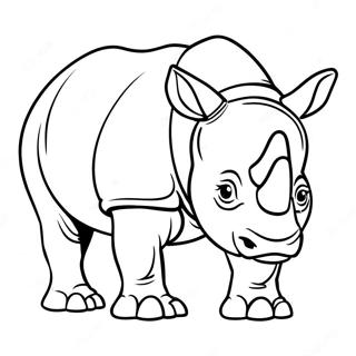 Nashorn Ausmalbild | Nashorn Ausmalbild