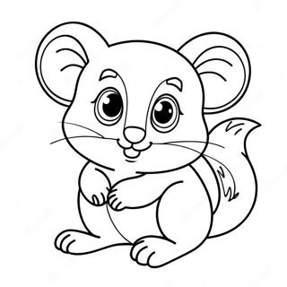 Niedlicher Opossum Ausmalbild | Opossum Ausmalbild