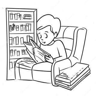 Lesen Ausmalbild | Lesen Ausmalbild