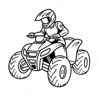 Cooles ATV-Renn-Ausmalbild | ATV Ausmalbild
