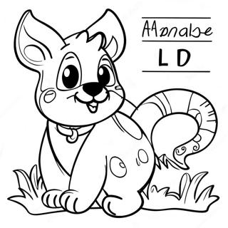 Tieralphabet Ausmalbild | Tieralphabet Ausmalbild