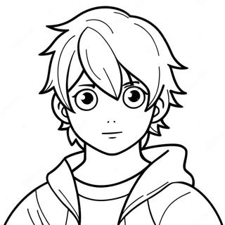 Anime Junge Ausmalbild | Anime Junge Ausmalbild