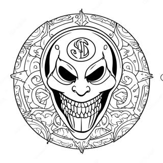 Slipknot Logo Ausmalbild | Slipknot Ausmalbild